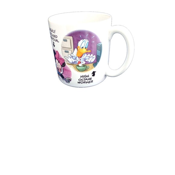 Vintage Disney Office Mug - Mickey Minnie Donald - Staff Manager Coffee Cup - Picture 1 of 6